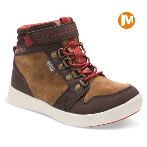 Merrell Freewheel Mid Winterstiefel Kinder Braun [DE-YKONA]